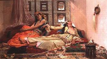 Arab or Arabic people and life. Orientalism oil paintings  248